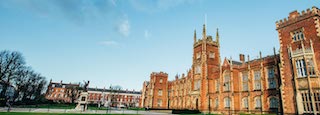 this picture is a shoot of Queen's University Belfast on a sunny day 