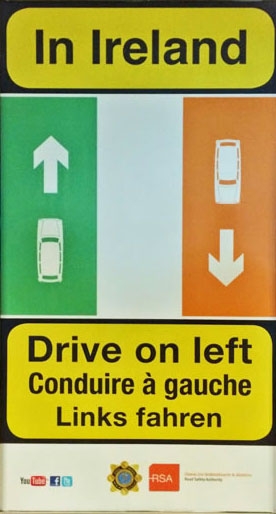 Left Sign for ireland