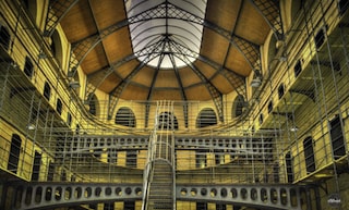 A picture of the Kilmainham Gaol, probably the most famous Irish Jail now a museum