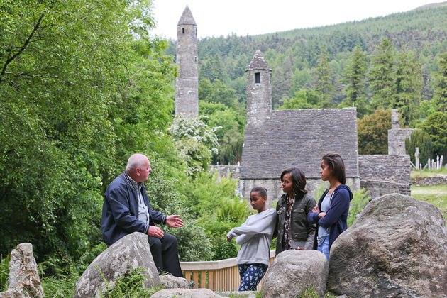 this image is a shoot in Glendalough with Obama's family visit.