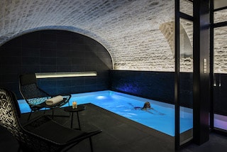 this image is a shoot of the luxurious spa at Grand Hotel La Cloche in Dijon